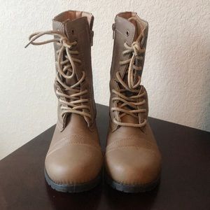 Tan Combat Boots